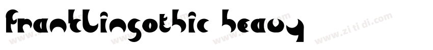 Franklingothic heavy字体转换